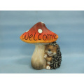 Mushroom Hedgehog Shape Ceramic Crafts (LOE2533-C18)